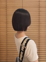 オーガニックエコ 川越(organic+eco)&nbsp;10代20代かわいい切りっぱなしボブカット　黒髪　髪質改善