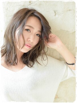 フロール 上大岡(Flor) 【Flor 上大岡】*+モーブアッシュ+可愛いゆる波ウェーブ+*