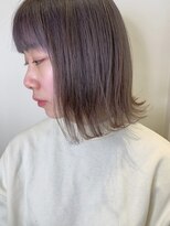 ジアン(GIEN)&nbsp;パープルグレージュ Wカラー 切りっぱなしボブ