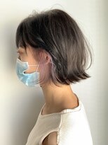 イズ(iss)&nbsp;#イヤリングカラー #切りっぱなしボブ #ラベンダー