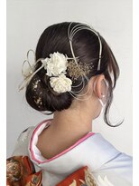 ヘアーサロン ソル(HAIR SALON SOL) 成人式・シニヨンヘア/金箔/水引き