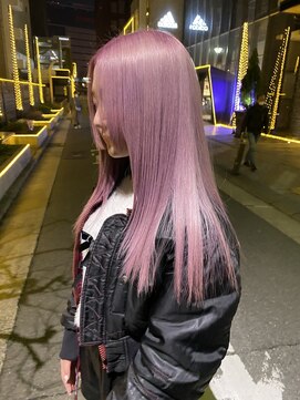 リッチ(RITZY) 【RITZY】ホワイトピンクロング☆ブリーチ☆ピンクヘアー