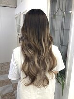 ハイエクステンション 京都駅前店(Hi-Extension) ハイライト×ホワイトベージュ▼miho015