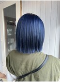 ネイビー×ボブ