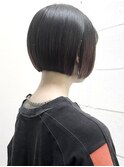 #ミルクティーブロンド#ダークブルー#ニュアンスウルフ#ボブ