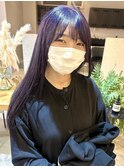 紫カラー/ぶどうカラー/パープルカラー/ブリーチカラー/渋谷