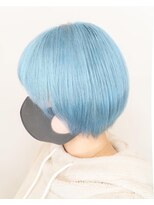 オブヘアーギンザ(Of HAIR GINZA) ペールブルー透明感カラーカット