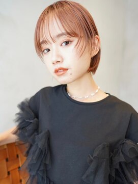 ニコ トウキョウ 渋谷(nico TOKYO) 切りっぱなし/ボブ/ピンクブラウン