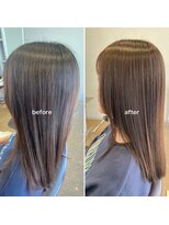 レッド(ReD) 縮毛矯正 オリーブベージュ 酸熱トリートメント