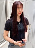 髪質改善×レッドブラウン