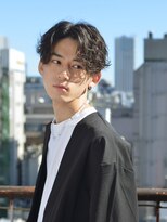 ララルーモ 渋谷公園通り店(LaLarOomo)&nbsp;センターパート×軽やかなパーマヘア