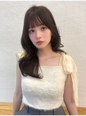 透明感ブラウンカラーくびれワンカールワンホンスタイル