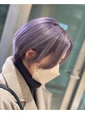 ショートボブ×ラベンダーアッシュ