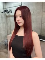 ラス トーキョー(LAS TOKYO)&nbsp;ワンホンヘア　ディープレッド　ケアブリーチ