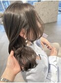 赤みなし♪大人キレイなミントグレージュhair