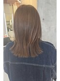 ぱつっとオレンジベージュカラー
