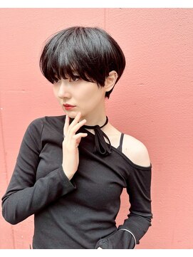 ミエル ヘア 新宿(miel hair) 黒髪ショート☆似合わせカット 【新宿】