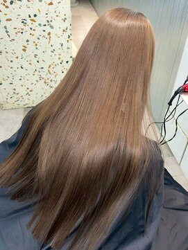 オニキス(ONYX) A96透明感ダブルカラーベージュ髪質改善トリートメントロング