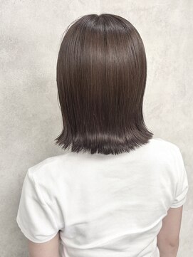 ルノン(LUNON) ハイライトカラーくびれヘアアプリコットオレンジ