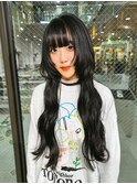 ロングハッシュカット　ロングレイヤー