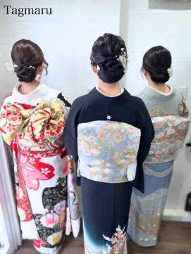 団体様着付けヘアセット☆