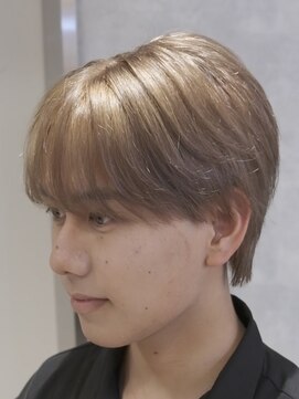 曲がる縮毛矯正専門店 バイ レイズ 名駅(曲がる縮毛矯正専門店 by RAYS) シースルーマッシュにブリーチカラーでミルクティーベージュに