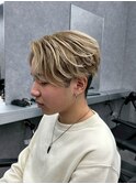 ダブルカラーブリーチケアブリーチミルクティーリタッチシルバー