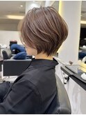 30代40代50代ショート白髪ぼかし銀座丸みくびれ井