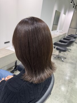 ソルバイシーループユナイテッド(soru by C-LOOP UNITED) 外ハネボブ／暗めアッシュブラウン