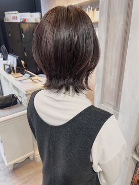 キャアリー(Caary) 福山美容室caary髪質改善イルミナカラーレイヤーボブ40代30代