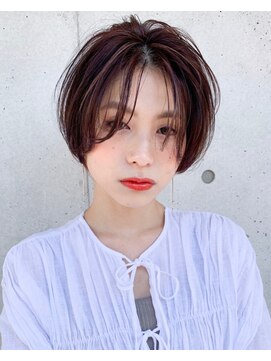 パザパ 寒河江店(pa.za.pa.) 丸みハンサムショート/ラベンダーブラウン/韓国風暗髪/20代30代