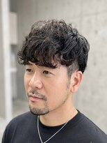 エレガンスモア(elegance MORE)&nbsp;直毛解消！毛流れ波巻きパーマ×ツーブロック