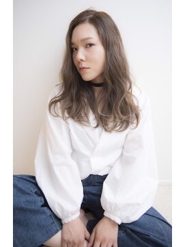 ロアールアオイ(LOAOL AOI) 【LOAOL】ゆるふわヌーディーロング