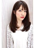 【綺麗髪になりたい】内巻きストレート×ベージュ