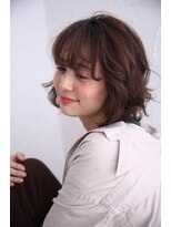 ネオリーブエクラ 上野御徒町店(Neolive eclat)&nbsp;カールボブココアベージュアースカラーロブ