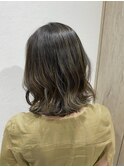 地毛を生かしたラテカラーハイライト☆