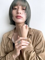 ミラバイグリーン(Mira by green)&nbsp;ボブウルフ×カーキグレージュ【ボブレイヤー】01