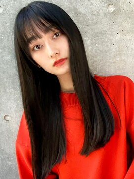 ユアーズヘア 新宿三丁目店(youres hair) 髪質改善で作る美髪改善　ツヤ髪ストレート　前髪カット　Aujua