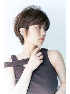 シェル 吉祥寺(shell) くびレイヤーエモージュグレージュカラーくびれショート/吉祥寺