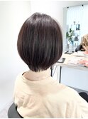 大人ボブ／前上がりショート/ショートボブ/ショートカット