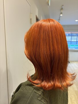 エイト新宿店(EIGHT shinjuku) ブリーチ1回でこの発色力