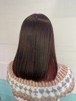 ヘアーアンドブック マルキーズ(hair&book marqise) インナーチェリーレッド