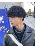 波巻きパーマ