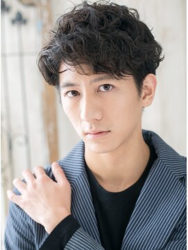 モッズヘアー メン 戸田公園店(mod's hair men) ゆるふわ巻き短髪パーマのアンニュイウェットスタイルe戸田公園