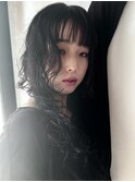 ソバージュパーマ＋レイヤーカット