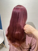 アジールヘア 池袋東口店(agir hair) ブリーチ2回～高発色カラーチェリーピンクレッドカラー東池袋