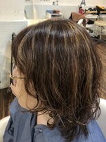 ティティーサッポロ(tity sapporo)&nbsp;ミディアムパーマ＋ハイライトメッシュ