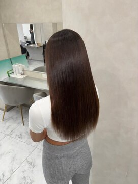 キング(K!ng) 縮毛矯正髪質改善ハイライトレイヤーカット枚方美容室エクステ