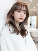 20代30代韓国/顔周りレイヤー/髪質改善/ロングレイヤーカット