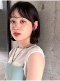 前髪カット/ミニウルフ/イルミナカラー/韓国風/レイヤーカット